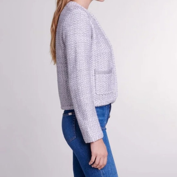 MAJE NWT Tweed Look Cardigan US M (Fr 2) - Picture 4 of 7